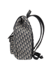 Saddle Backpack, &pound;1,800, Handbags, Navy, Canvas/Leather, Bottom view